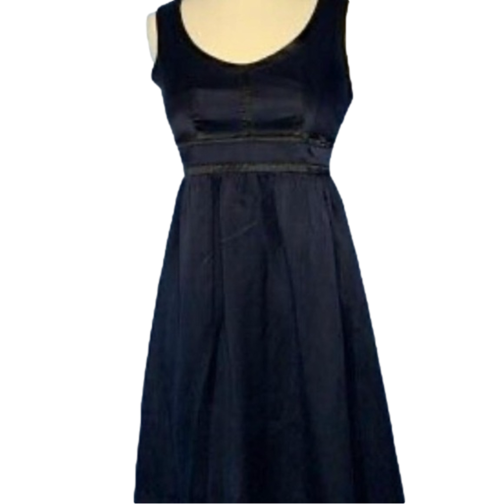 PROENZA Schouler 100% Silk Navy Black Dress